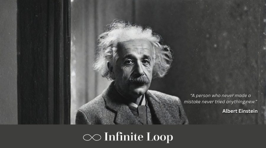 Albert Einstein — original Infinite Loop portrait and quotation